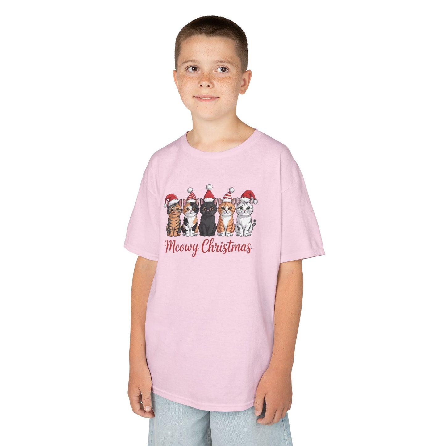 Meowy Christmas Kids Tee