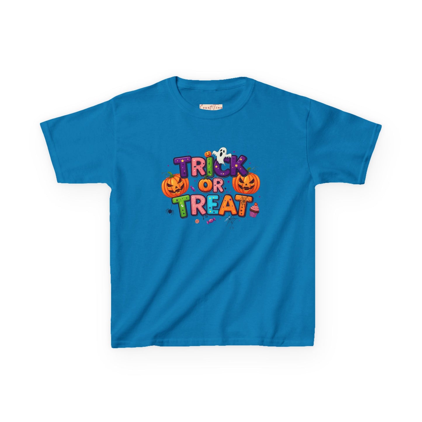 Kids Halloween Tee - Trick or Treat T-Shirt, Perfect for Halloween Parties, Costume, Pumpkin Designs, Fun Kids Apparel