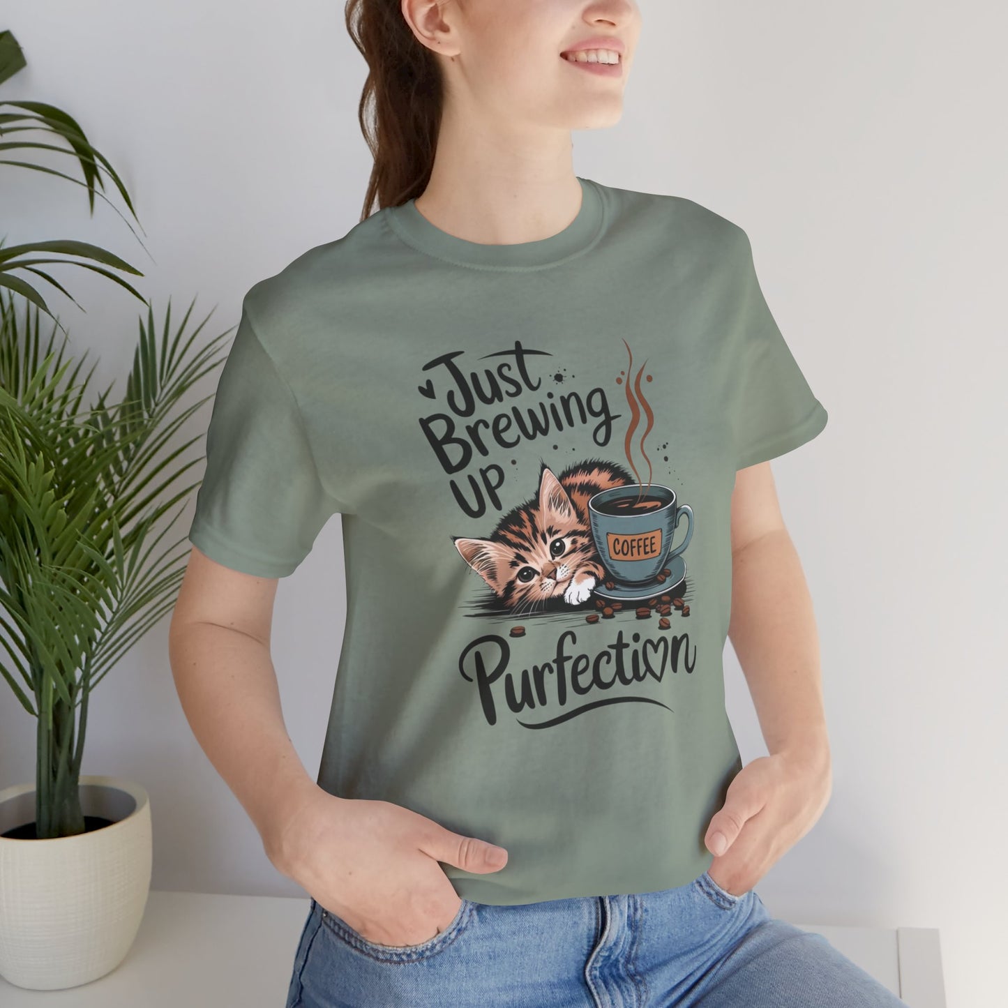 Cute Cat Coffee Tee