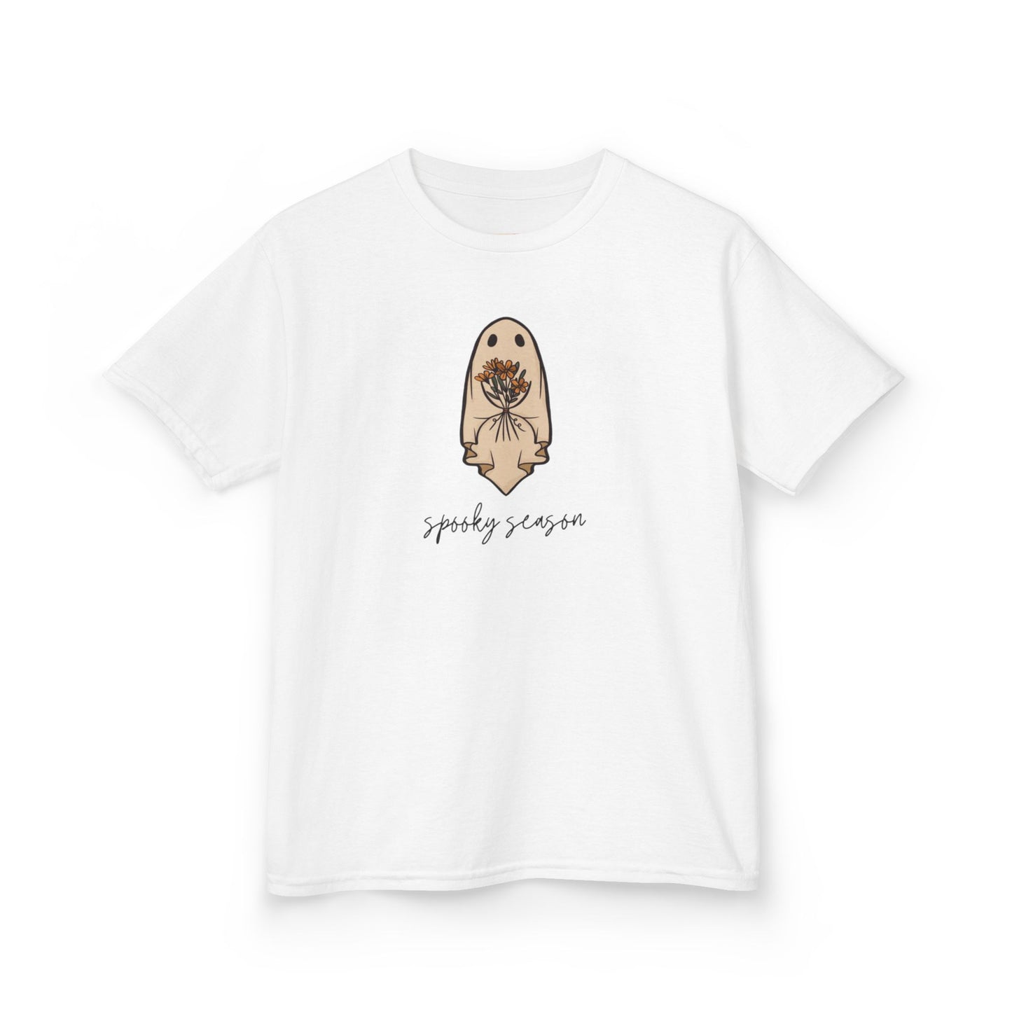 Spooky Season Kids Tee, Halloween T-Shirt, Cute Ghost Shirt, Funny Kids Apparel, Halloween Costume Top, Kids Casual Wear