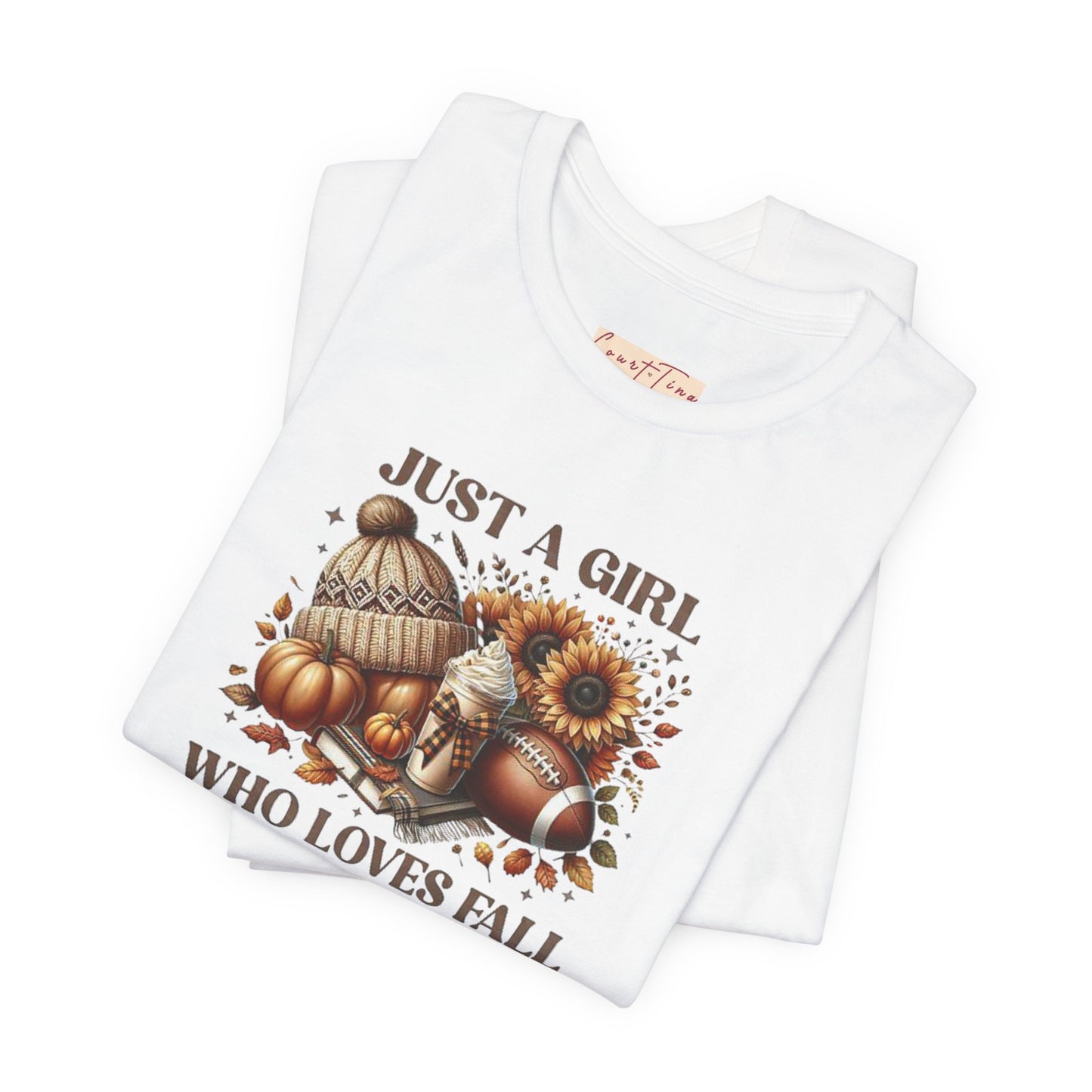 Fall Lover Tee, Just a Girl Who Loves Fall Shirt, Autumn Graphic Tee, Seasonal Sweatshirt, Cozy Fall Apparel, Thanksgiving Gift