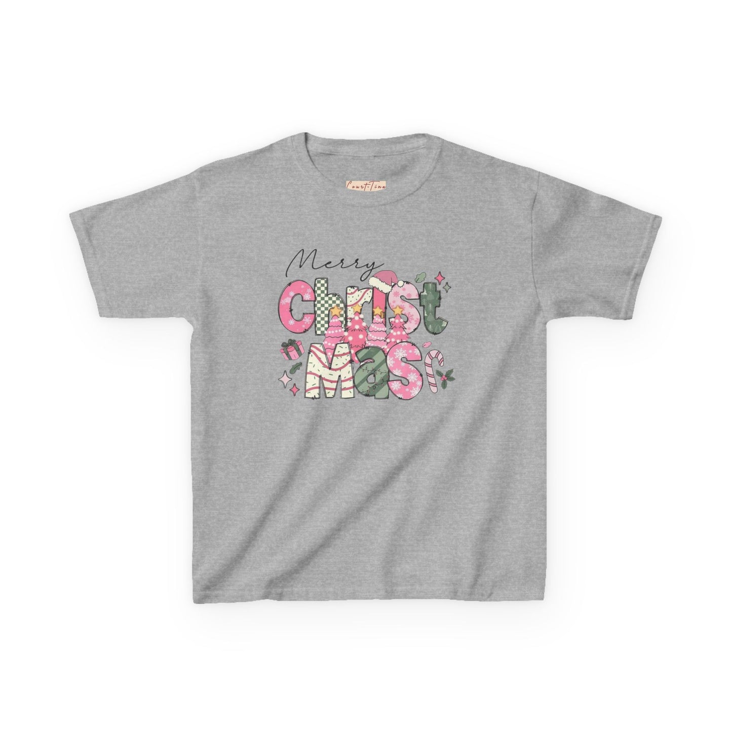 Cute Christmas Tee for Kids, Merry Christmas T-Shirt, Holiday Gift for Children, Xmas Apparel, Festive Kids Shirt