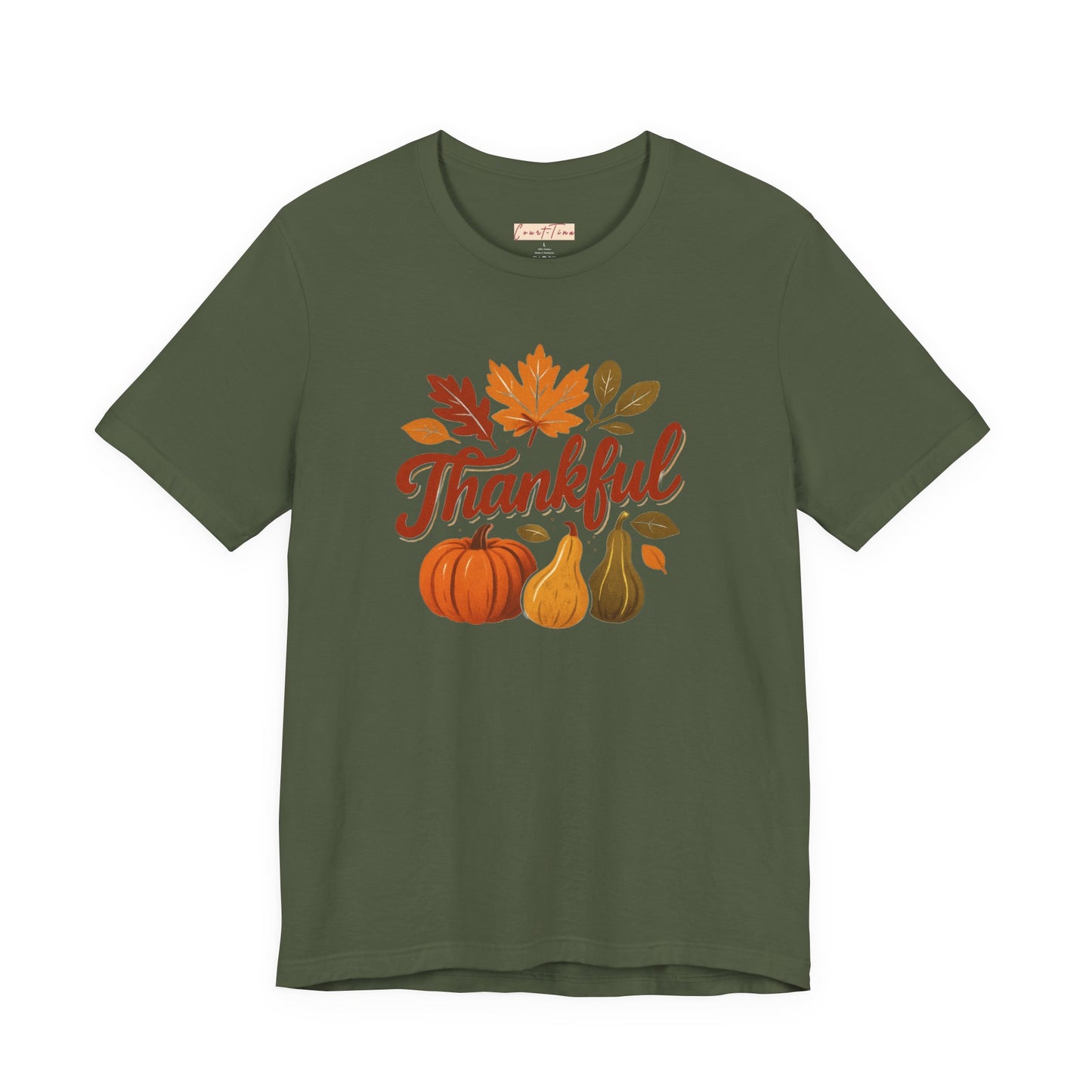Fall Harvest Thankful Tee, Autumn Shirt, Thanksgiving Gift, Cozy Casual Wear, Unisex Fall Tee, Seasonal Apparel