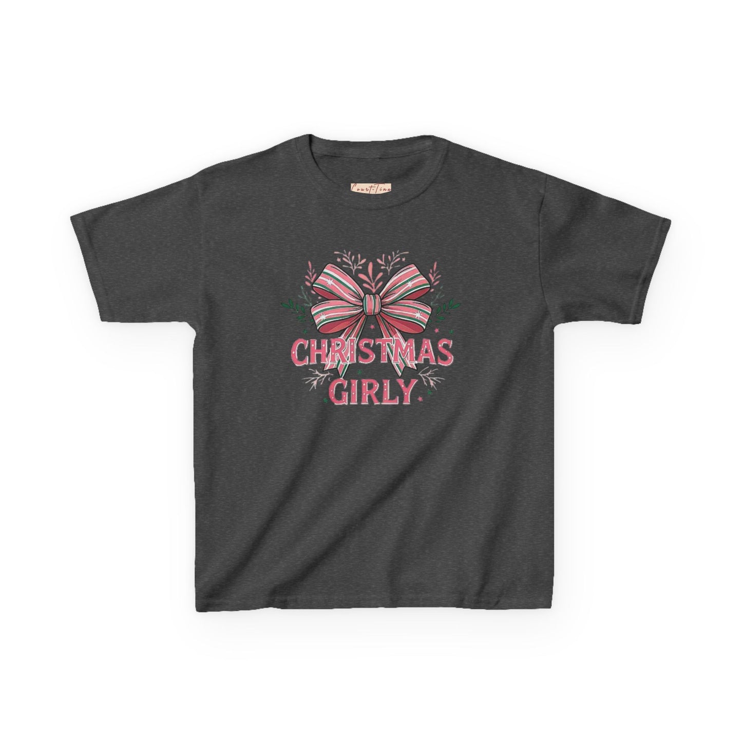 Cute Christmas Tee for Kids, Holiday Gift, Girly T-Shirt, Festive Apparel, Fun Christmas Outfit, Xmas Shirt for Girls
