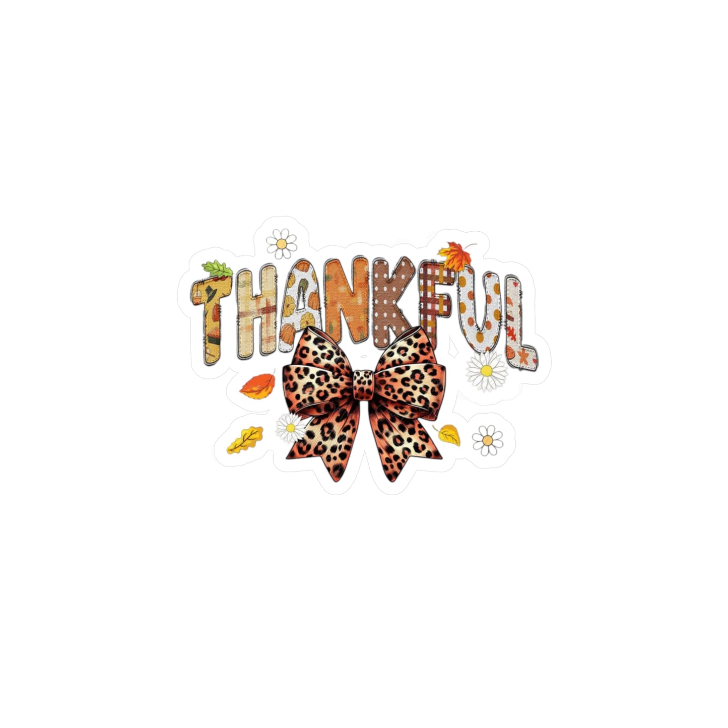 Thankful Kiss-Cut Vinyl Decals