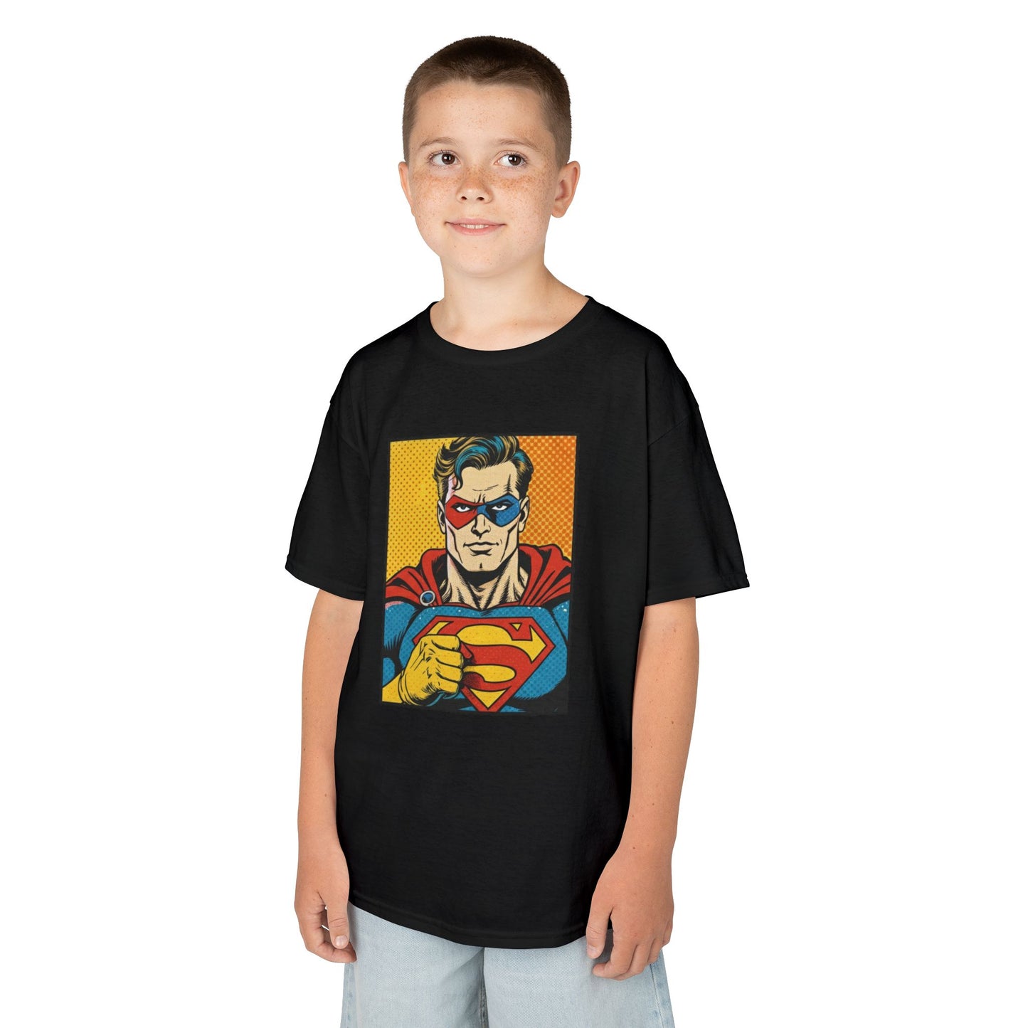 Superhero Kids Tee Shirt, Comic Book Kids Shirt, Fun Kids Apparel, Birthday Gift for Boys, Graphic Tee for Kids