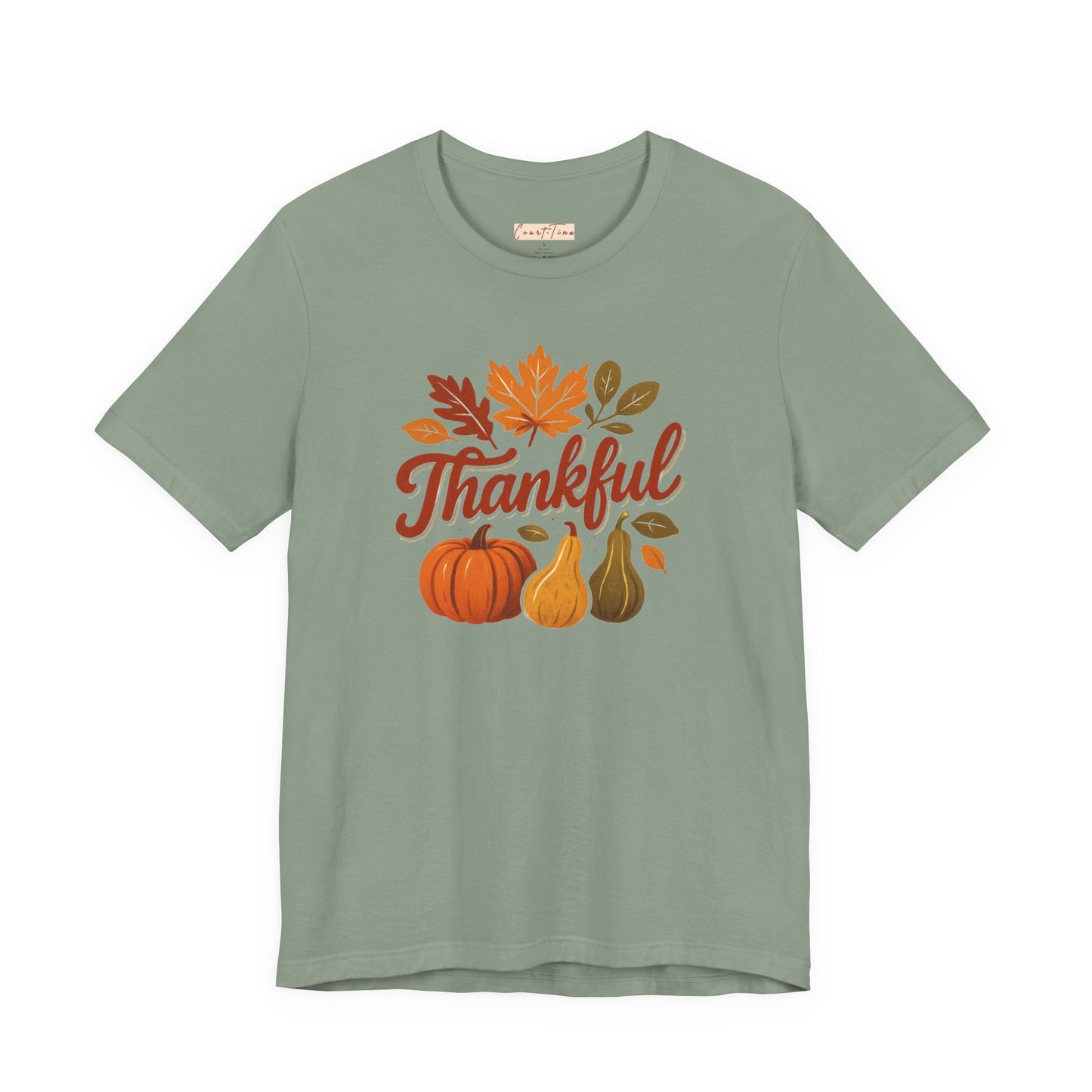 Fall Harvest Thankful Tee, Autumn Shirt, Thanksgiving Gift, Cozy Casual Wear, Unisex Fall Tee, Seasonal Apparel