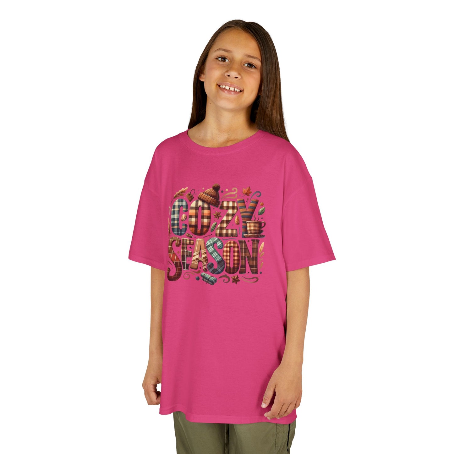 Cozy Season Kids Tee - Perfect for Fall, Halloween, Thanksgiving, Birthday Gift, Family Outings, Casual Wear