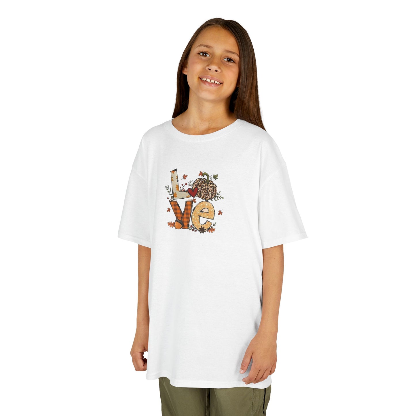 Kids Love Autumn Tee, Cute Kids T-Shirt, Animal Lovers Gift, Eco-Friendly Kids Shirt, Fun Kids Gift, Nature-Themed Apparel