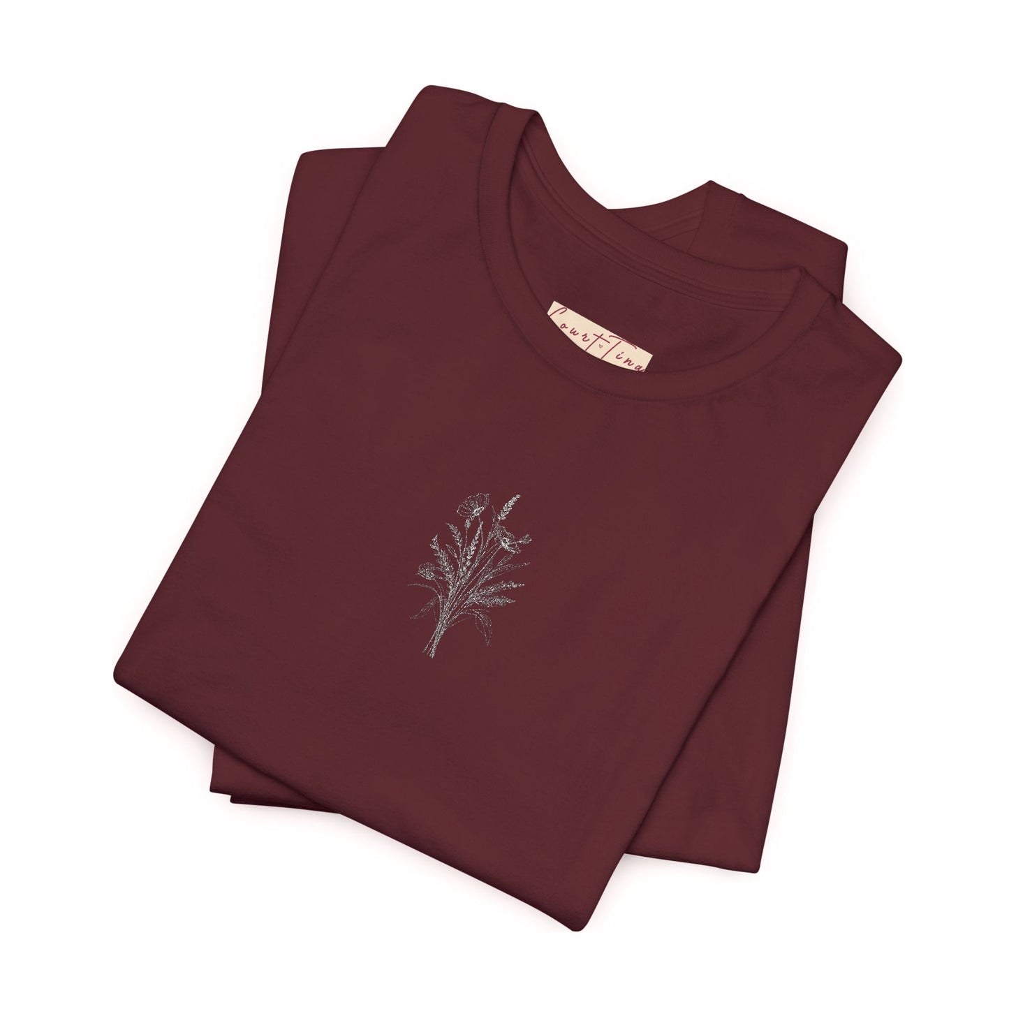 Floral Embroidered Tee | Casual Wear, Gift for Her, Summer Style, Graphic T-Shirt, Everyday Shirt