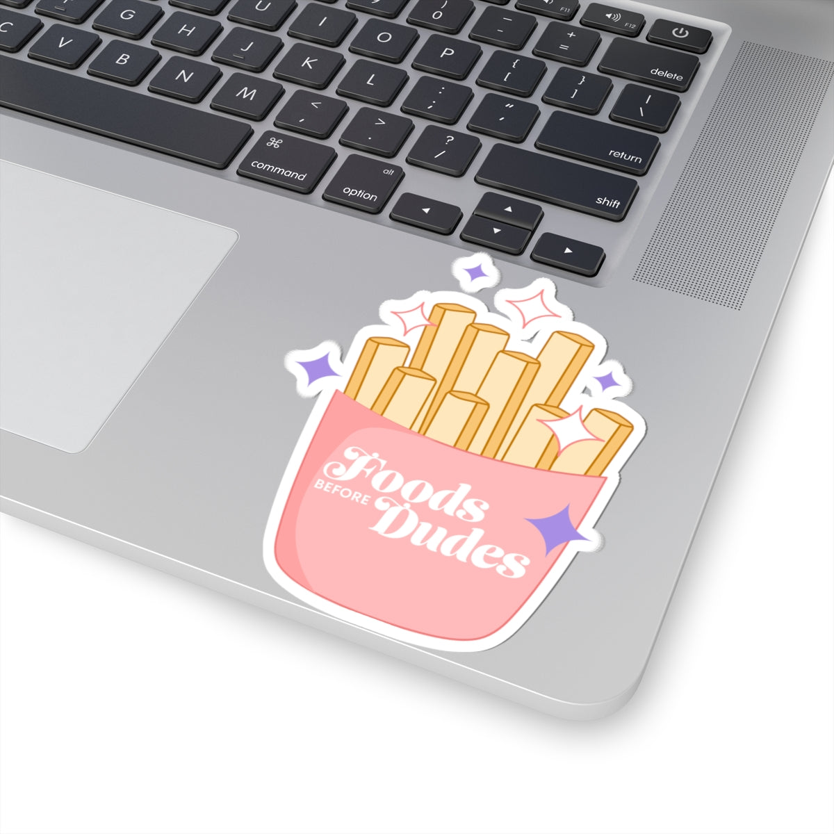 Charming Kiss-Cut Stickers - 'Foods Before Dudes' Motivational Decor, Laptop Stickers, Cute Feminine Gifts, Fun Party Favors, Kawaii [...]