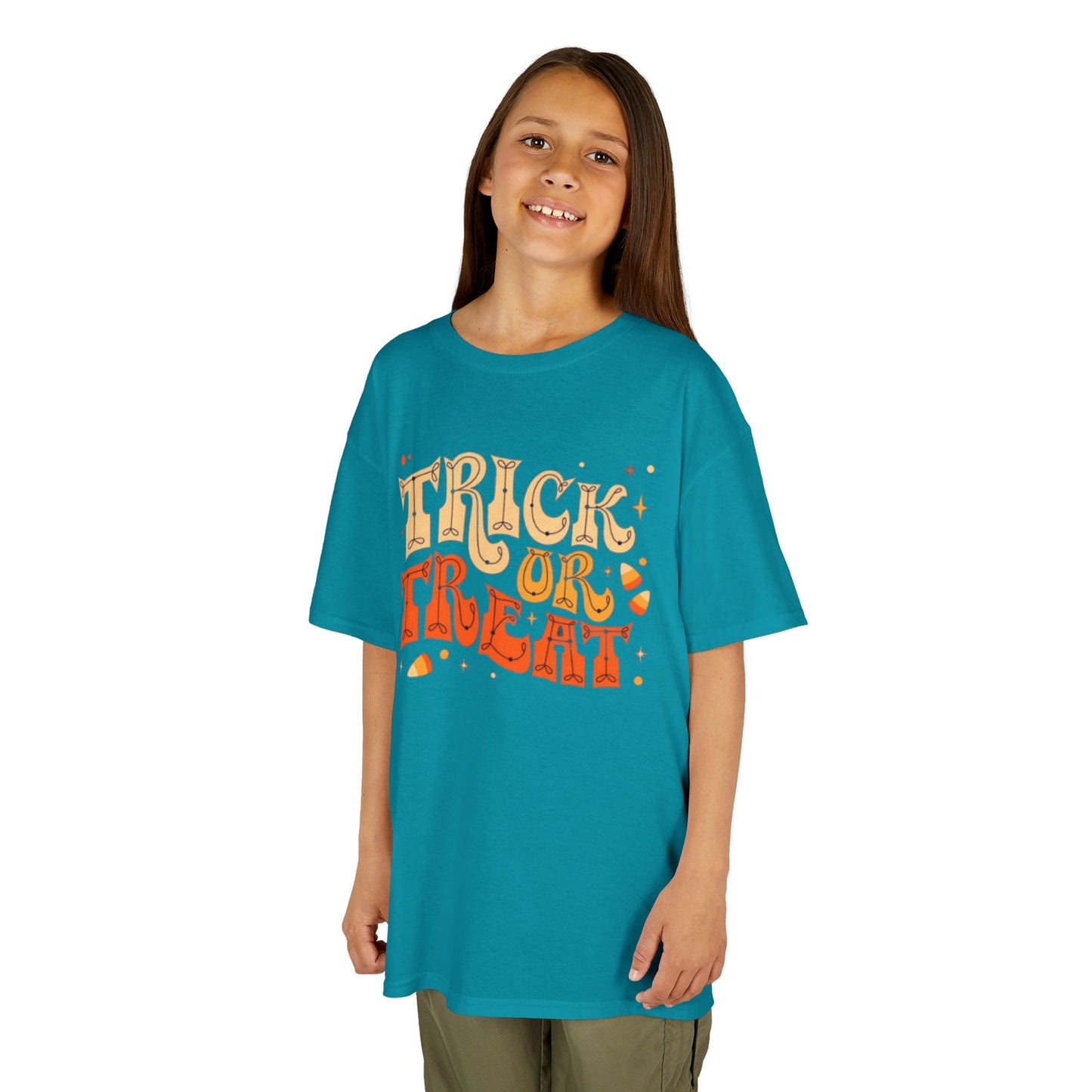 Kids Halloween Tee, Trick or Treat T-Shirt, Halloween Costume Shirt, Spooky Kids Apparel, Fall Festivity Tee