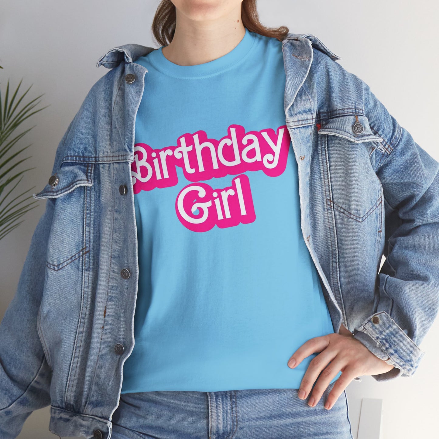Birthday Girl Unisex Heavy Cotton Tee, Fun Party Tee, Birthday Celebration Shirt, Gift for Birthday Girl, Lounge Wear, Trendy Casual Top
