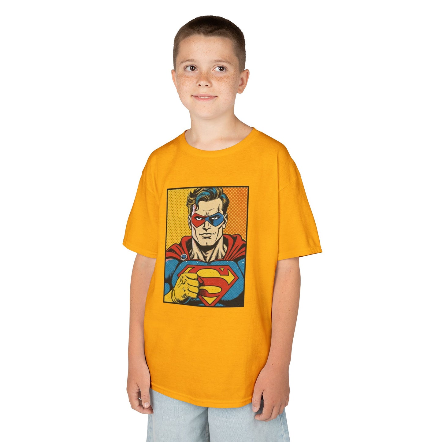 Superhero Kids Tee Shirt, Comic Book Kids Shirt, Fun Kids Apparel, Birthday Gift for Boys, Graphic Tee for Kids