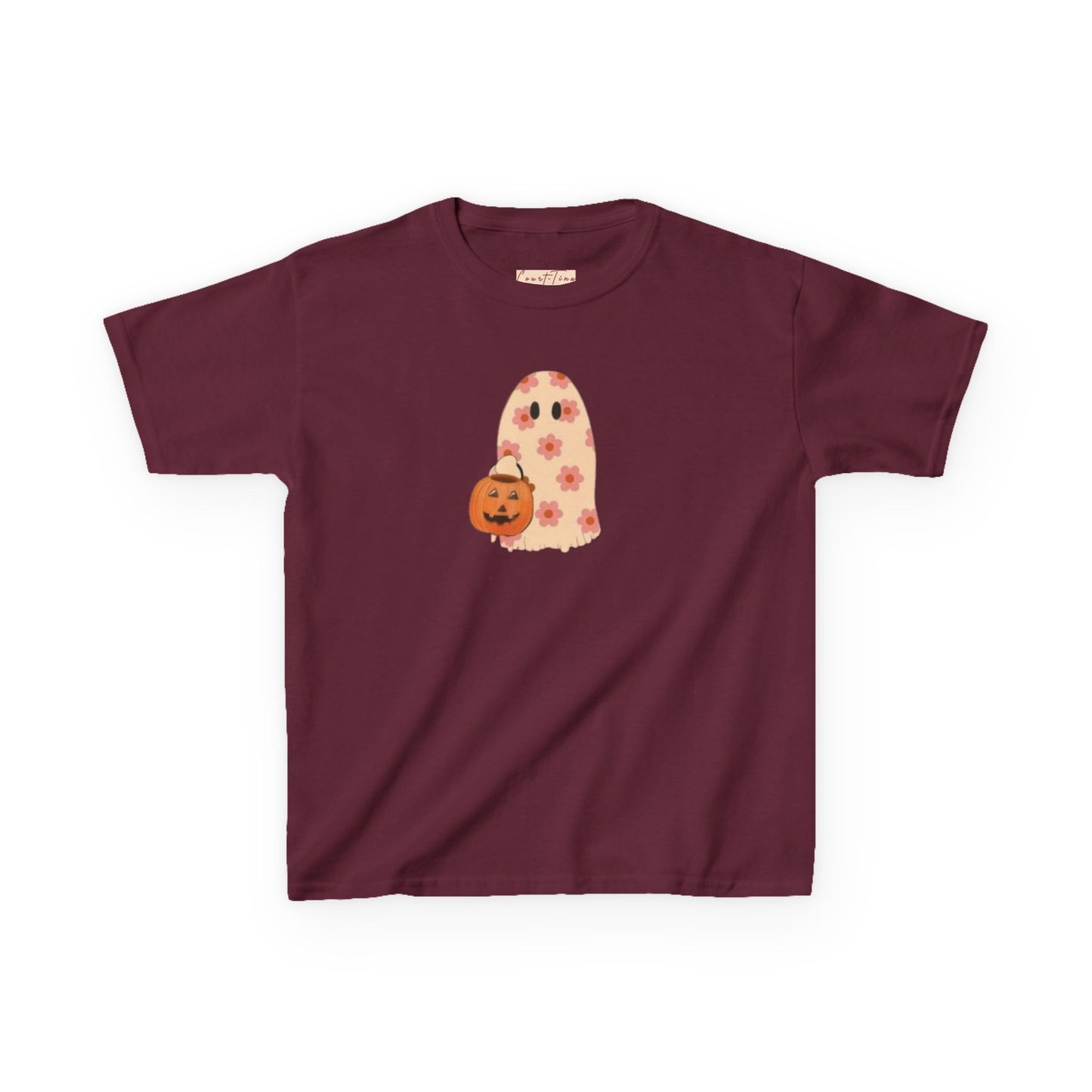 Halloween Kids Tee, Cute Ghost and Pumpkin, Kids Halloween Shirt, Fun Fall Apparel, Trick or Treat Tee, Kids Costume Top