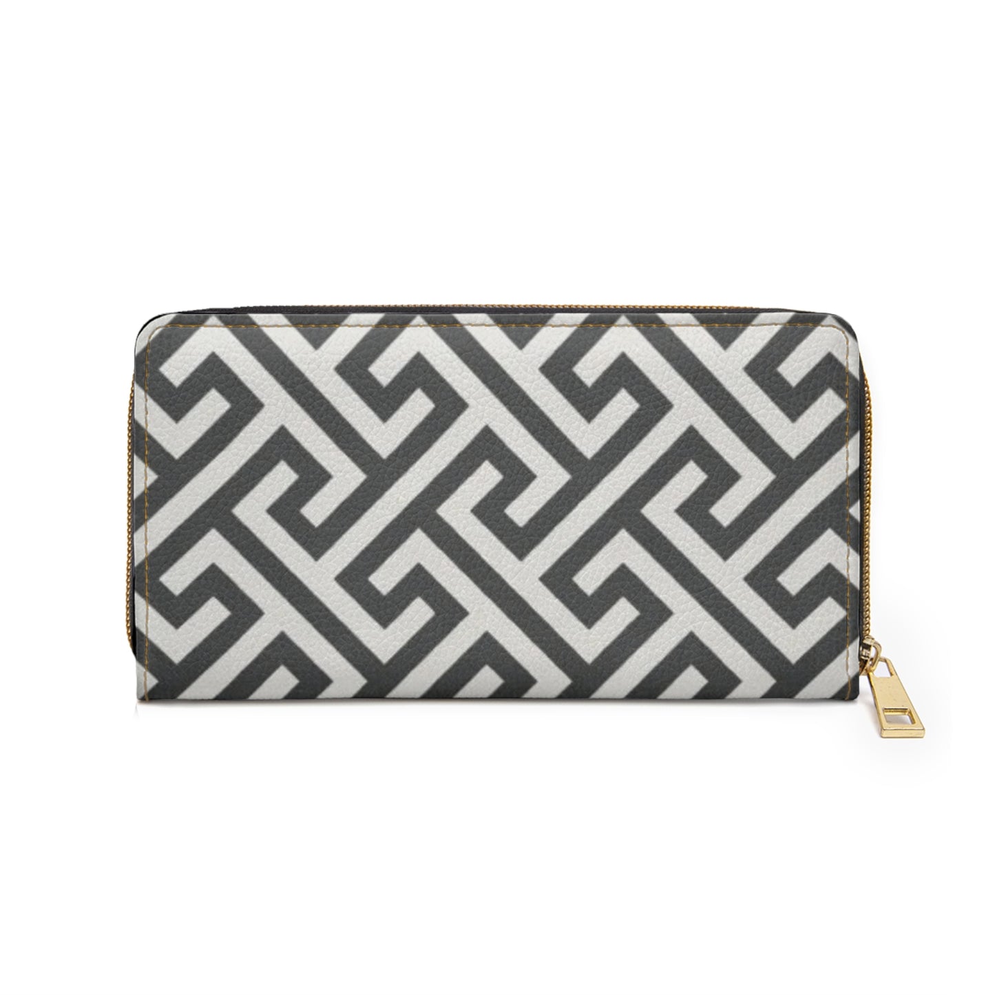 Chic Geometric Zipper Wallet, Stylish Clutch for Everyday Use, Perfect Gift for Her, Minimalist Wallet, Fashion Accessory