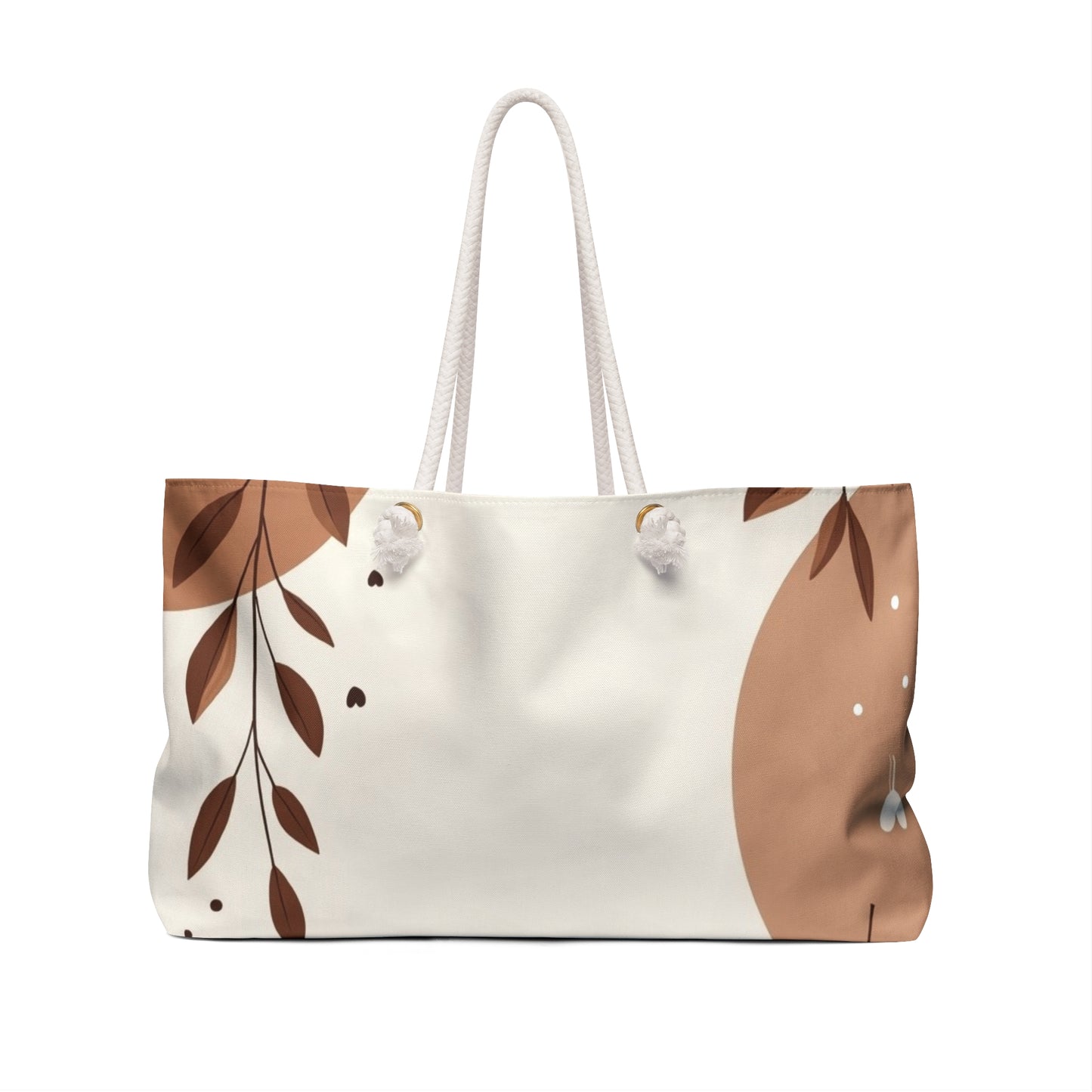 Chic Weekender Bag for Travel, Stay Beautiful Tote, Stylish Weekend Bag, Floral Decor, Perfect Gift for Her