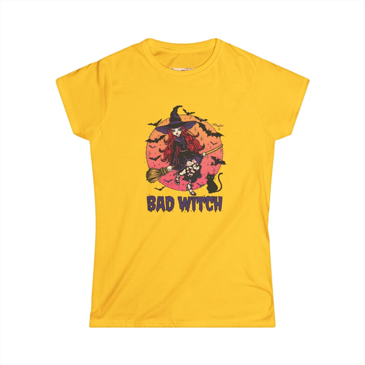 Women's Tee - Bad Witch Halloween Tee, Spooky Season Shirt, Witchy Gift for Witches, Fall Fashion