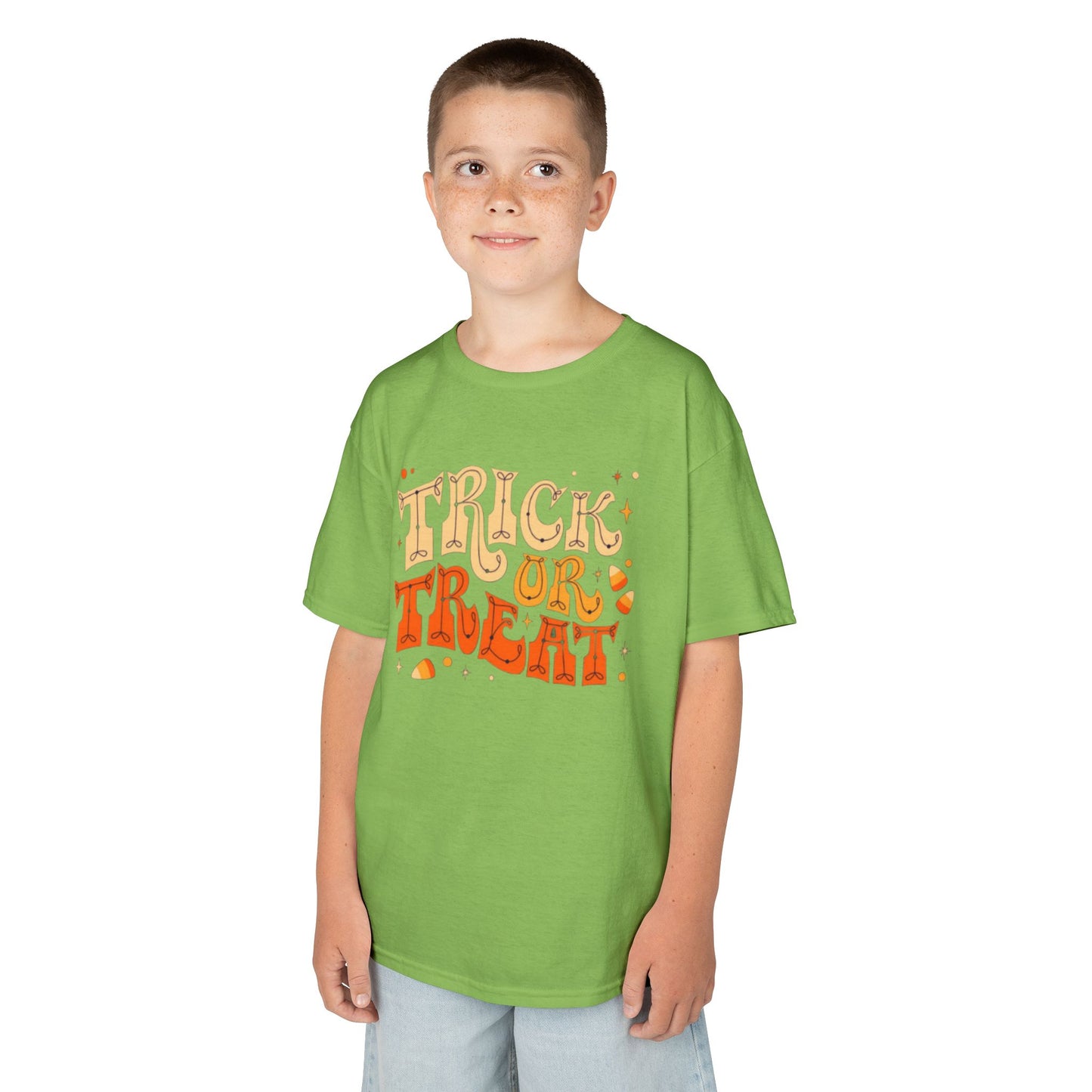 Kids Halloween Tee, Trick or Treat T-Shirt, Halloween Costume Shirt, Spooky Kids Apparel, Fall Festivity Tee