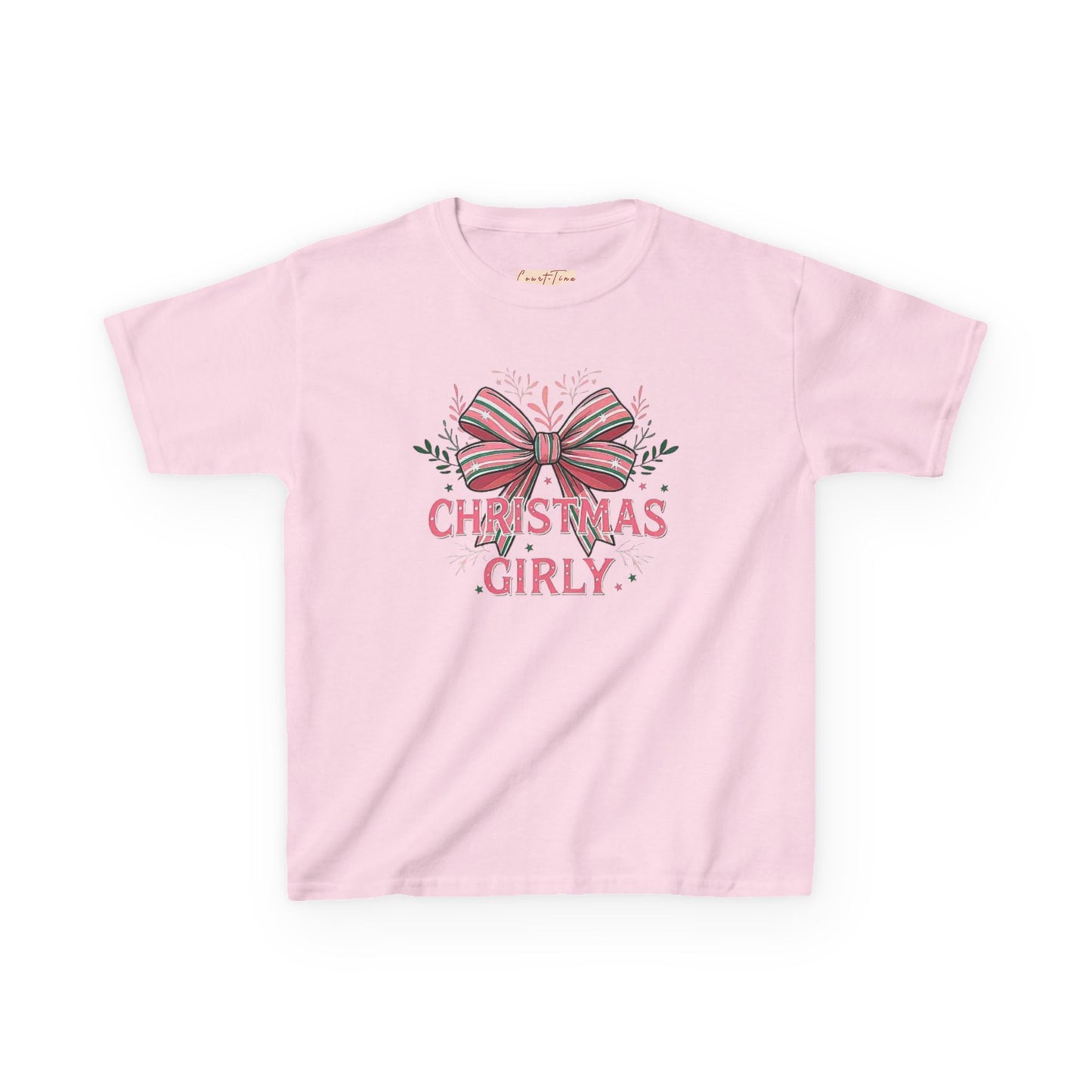 Cute Christmas Tee for Kids, Holiday Gift, Girly T-Shirt, Festive Apparel, Fun Christmas Outfit, Xmas Shirt for Girls