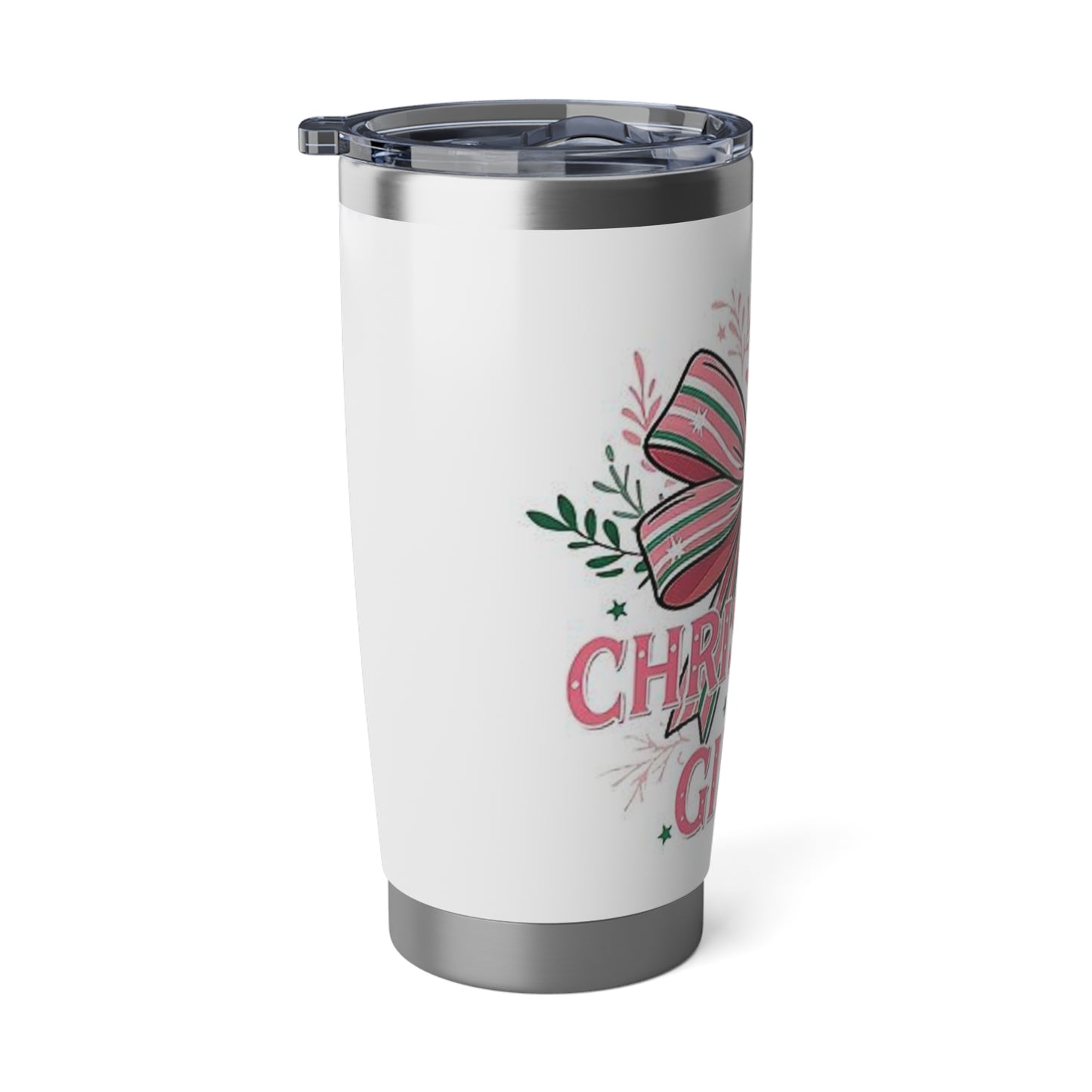 Christmas Girly Tumbler, Holiday Travel Mug, Festive Stainless Steel Cup, Personalized Gift, Seasonal Drinkware