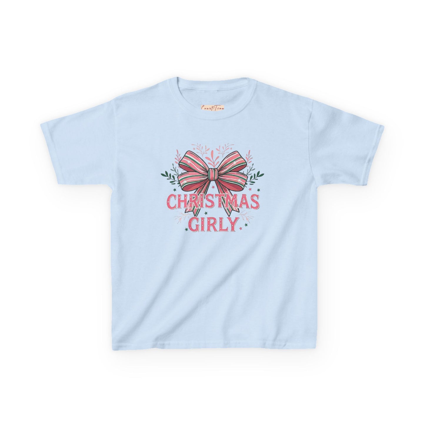 Cute Christmas Tee for Kids, Holiday Gift, Girly T-Shirt, Festive Apparel, Fun Christmas Outfit, Xmas Shirt for Girls