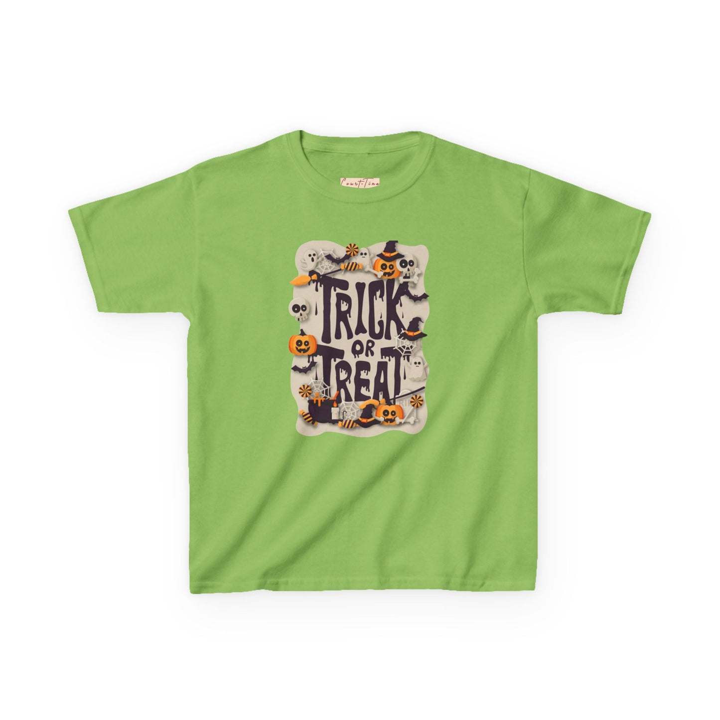 Kids Halloween Tee, Trick or Treat Shirt, Fun Fall Apparel, Halloween Costume, Kids Graphic Tee, Spooky Season T-Shirt