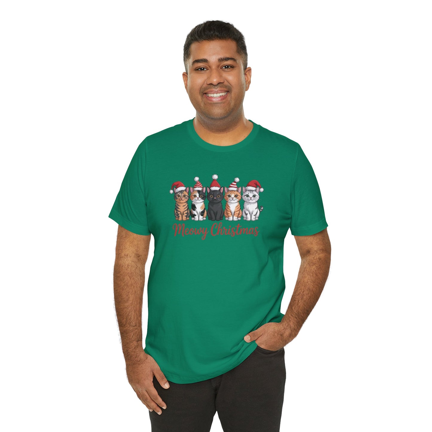Meowy Christmas Cat T-Shirt