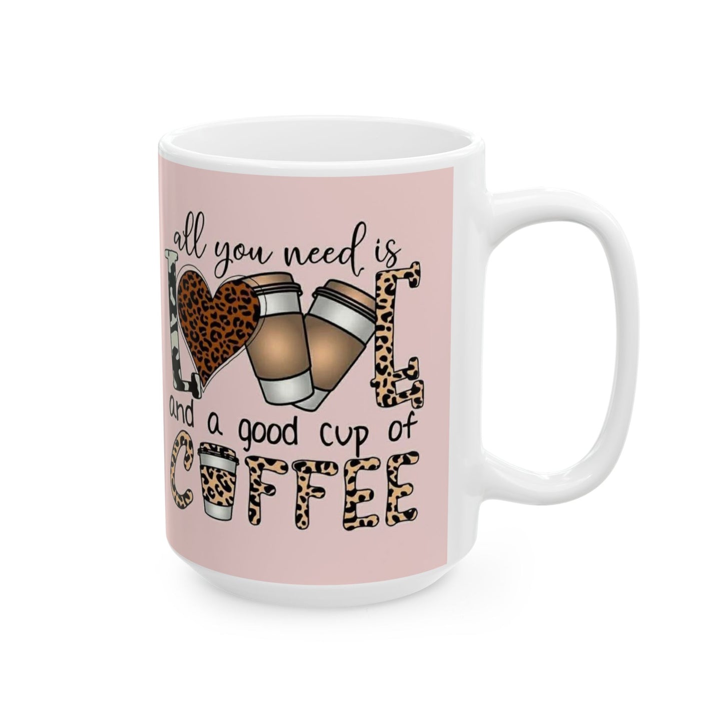 Love & Coffee Ceramic Mug