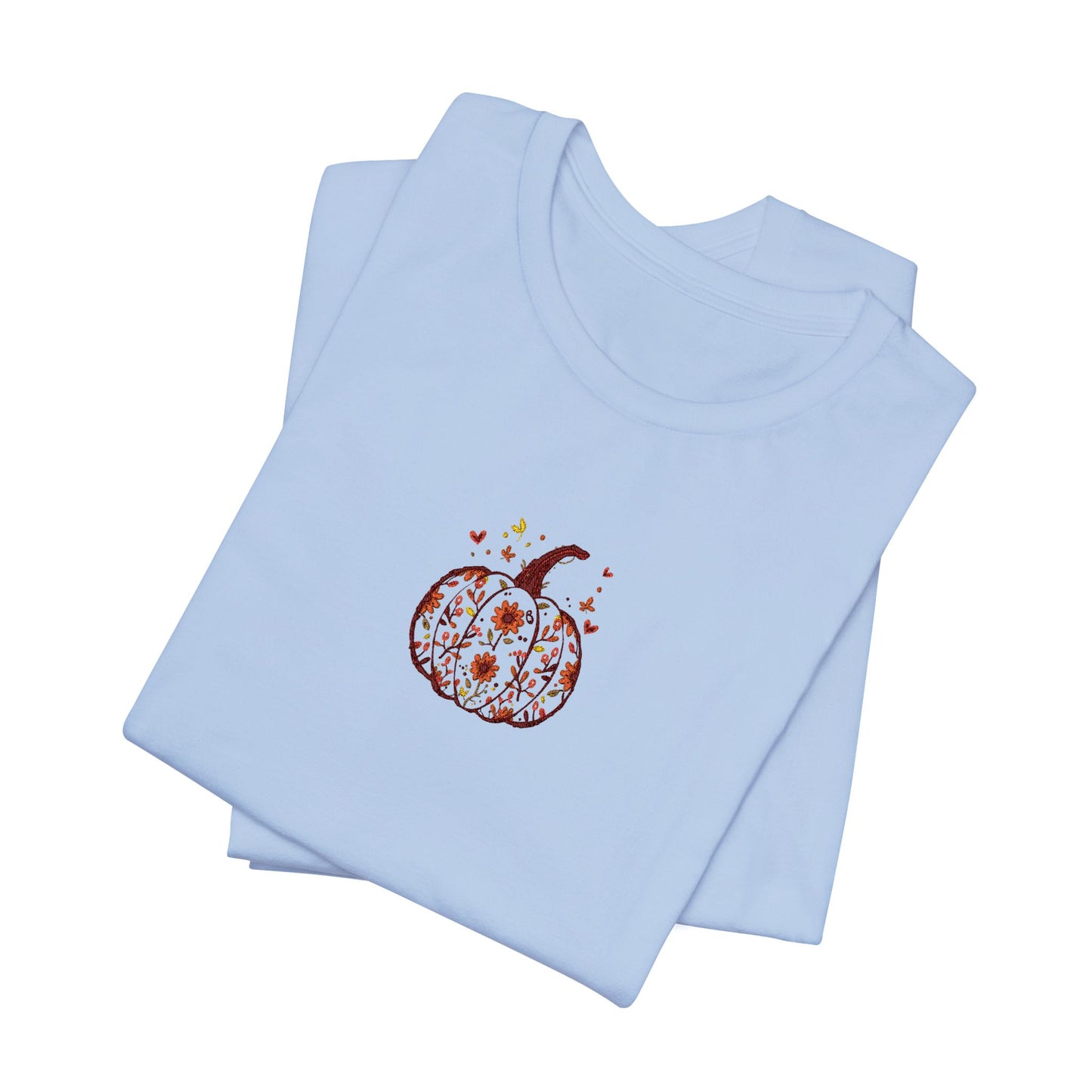 Pumpkin Embroidered Tee